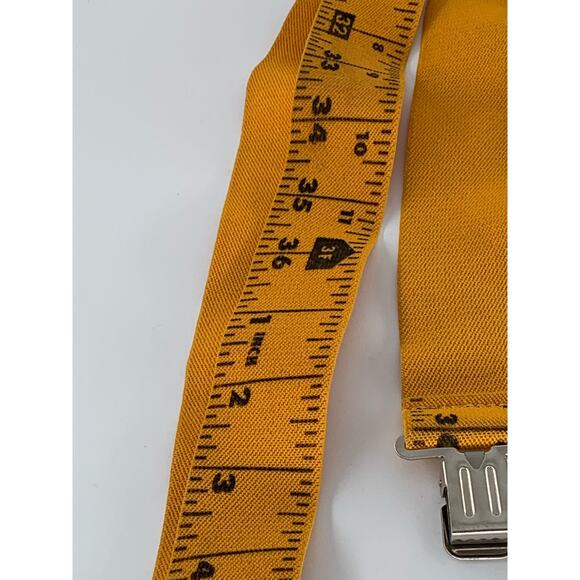 The Boss Suspenders XL 2" x 45"-72" Bright Yellow Tape Measure Ruler Adjustable - Picture 9 of 9